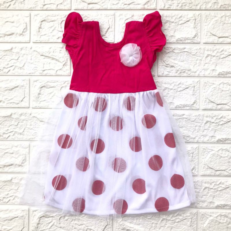 Baju Party Dress Pesta Bagus Lucu Kekinian  Bestseller Fashion Anak Bayi Cewek Perempuan Murah -ANG