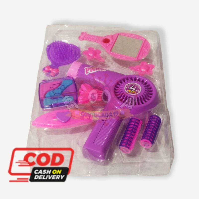 Mainan Anak Salon Hair Dryer Fancy Kit Anak Perempuan Edukasi Hair Dryer Fancy Kit Salon Perempuan