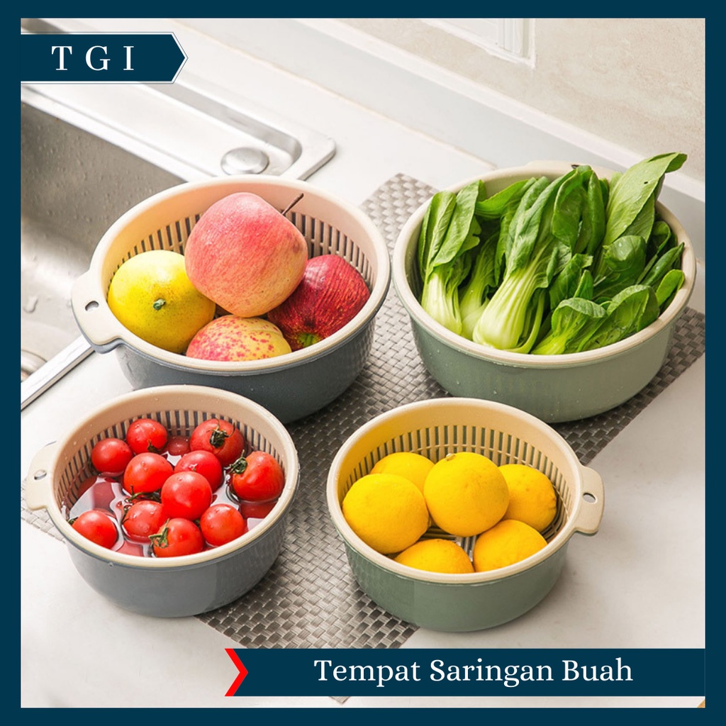 TGI - KERANJANG PENGERING SAYURAN BUAH SARINGAN / KERANJANG SARINGAN / TIRISAN SAYUR BUAH