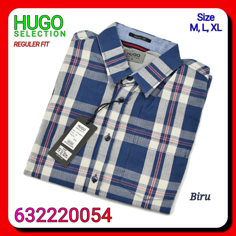 Kemeja Kasual Pria Hugo Selection 632220054 Lengan Pendek