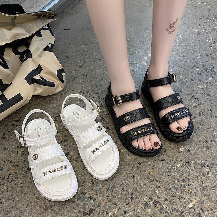 Free Box Sandal Wanita Korea Sandal Wanita Terlaris Sepatu Wanita Import NS X88 Sandal Gunung Wedges Fashion