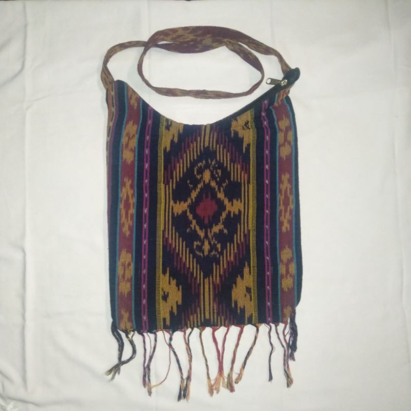 Preloved Tas Selempang Tenun Lombok