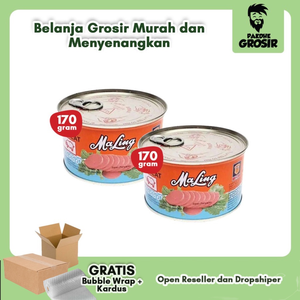 

Maling TTS 170 gram Ham Pork ( isi 2 pcs )