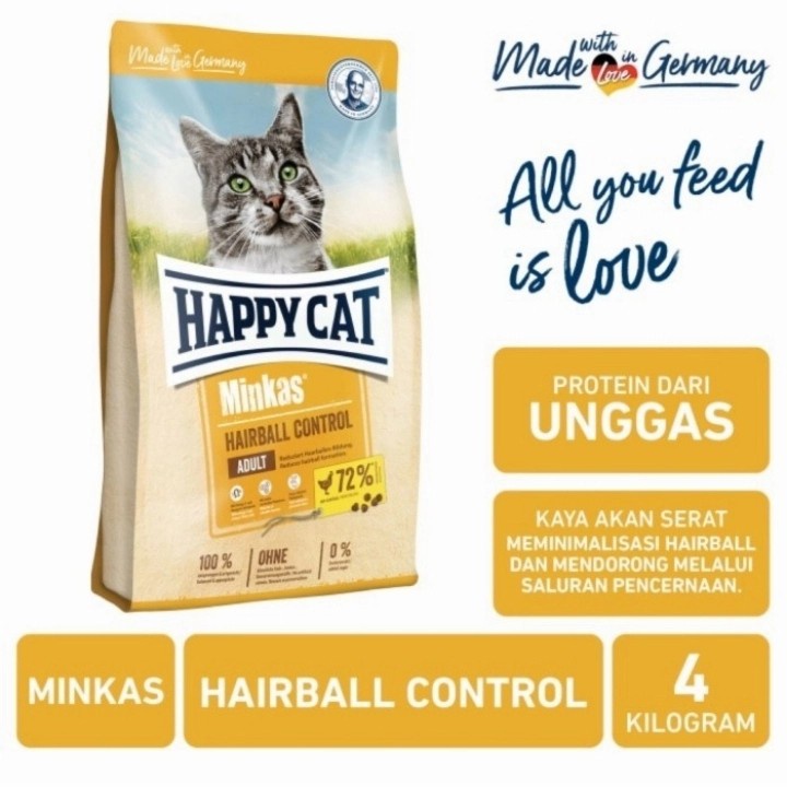 Happy Cat Minkas Hairball Control 4 Kg