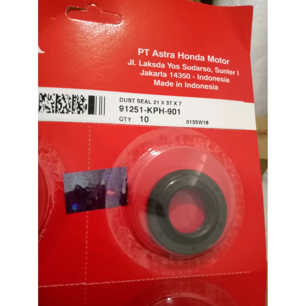 SEAL RODA DEPAN HONDA KARISMA X - SUPRA X 125 - VARIO 125 cod 22