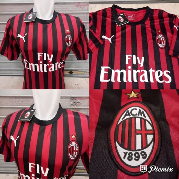 JERSEY BOLA AC MILAN HOME 2019/2020 GRADE ORI import