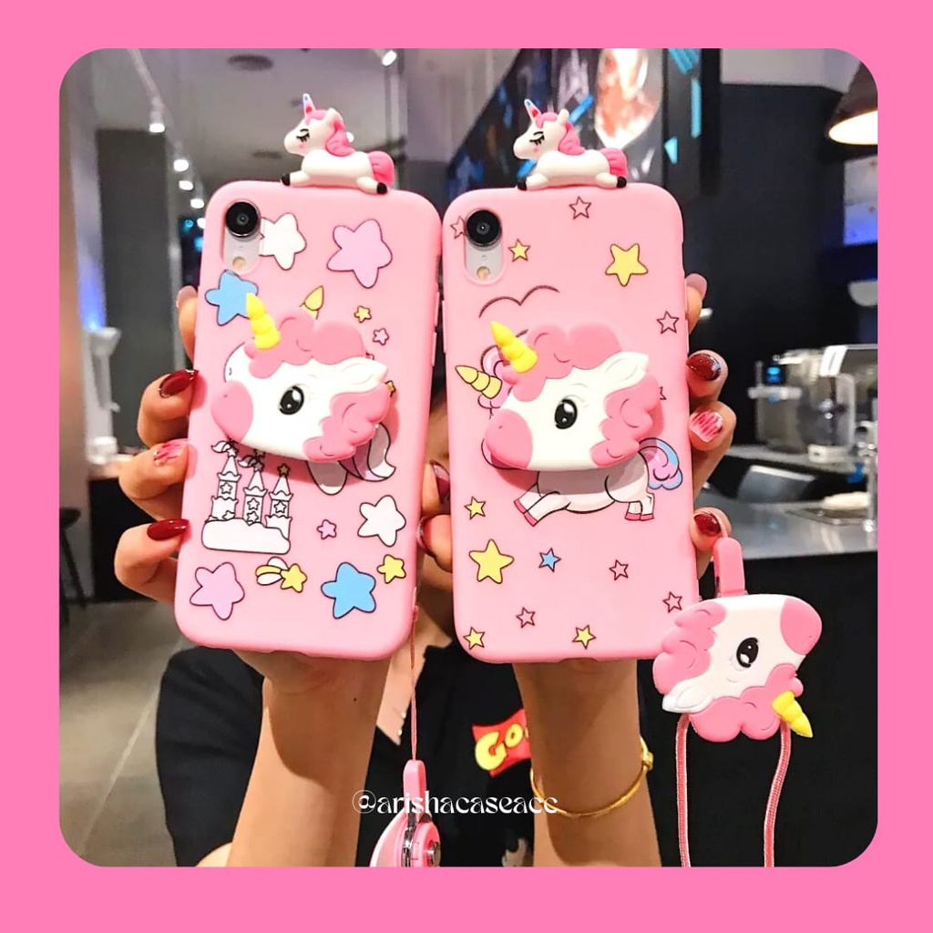 CASE XIAOMI REDMI 9A 9C 2 3 3S 4A 4X 5 5A 5 PLUS 6 6A 6 PRO 7 7A 9 POPSOCKET STRAP UNICORN MICKEY MI