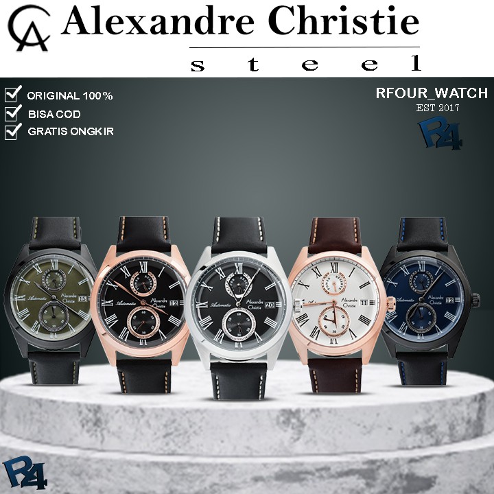 JAM TANGAN PRIA ALEXANDRE CHRISTIE AC 3040 / AC3040 ORIGINAL GARANSI RESMI 1TAHUN ALEXANDER CHRISTIE