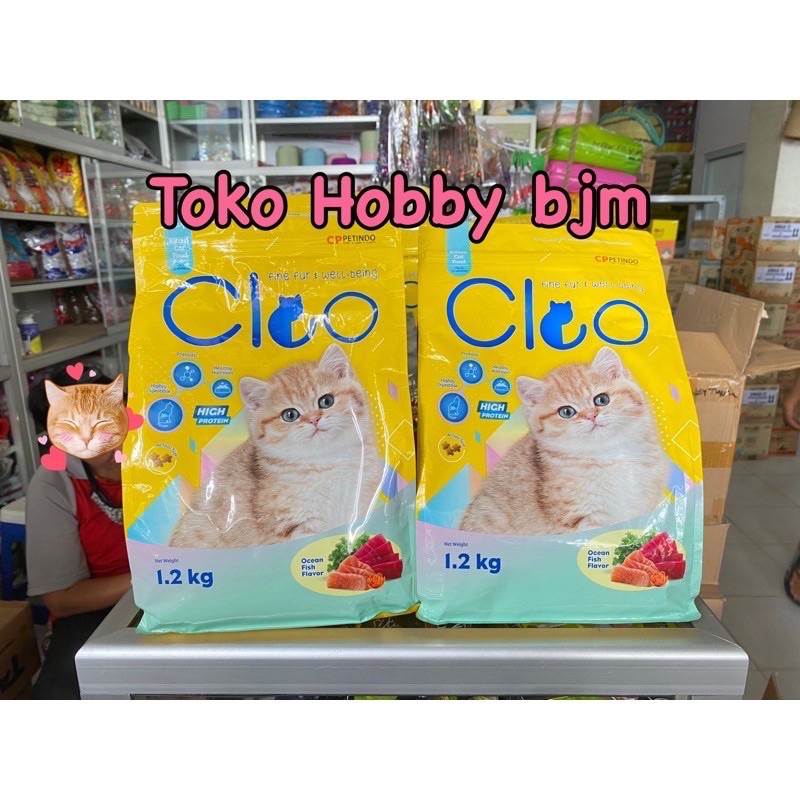 Cleo kitten 1.2Kg makanan anak kucing kiten ocean fish 1.2 kg anakan baby junior cat food dryfood