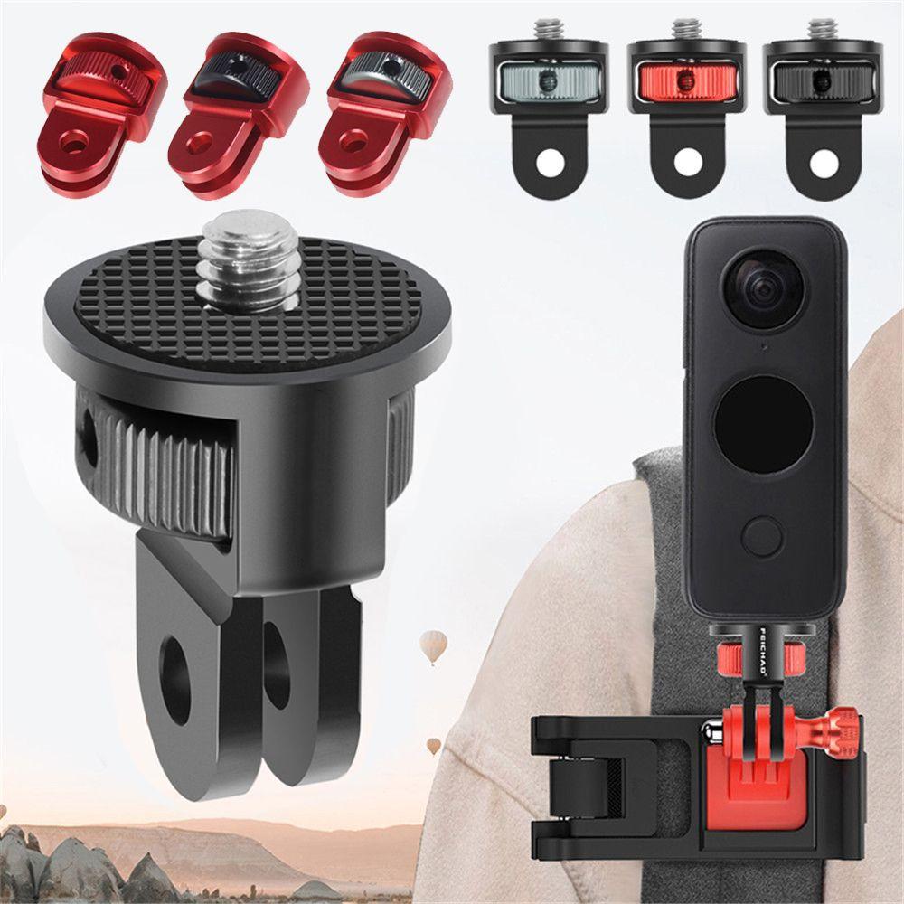 POPULAR GOPRO Populer Tripod Adapter 360Rotating Aksesoris Kamera Stand1/4Inch Sekrup Untuk Gopro10 9 Insta360 One X2 DJI Action2