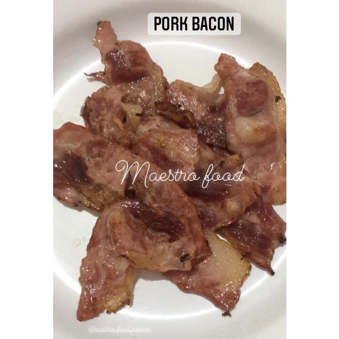 

MAKANAN BEKU / PORK BACON BALI/ BACON BABI ASAP/ MORE FAT PORK BACON / BACON HOMEMADE NON COD