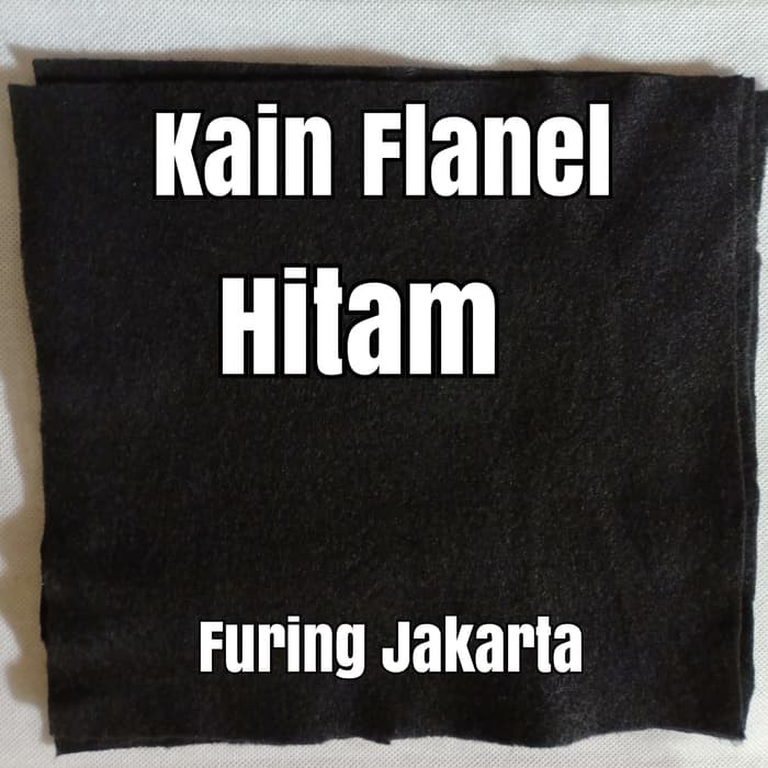 Kain Flanel Ukuran 25 X 23Cm Hitam