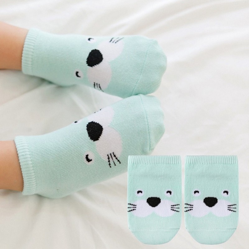 HIPPO LAND Kaos Kaki bayi  Motif Hewan  Anti Slip Socks /Baby socks / Kaoskaki prewalker   87-88