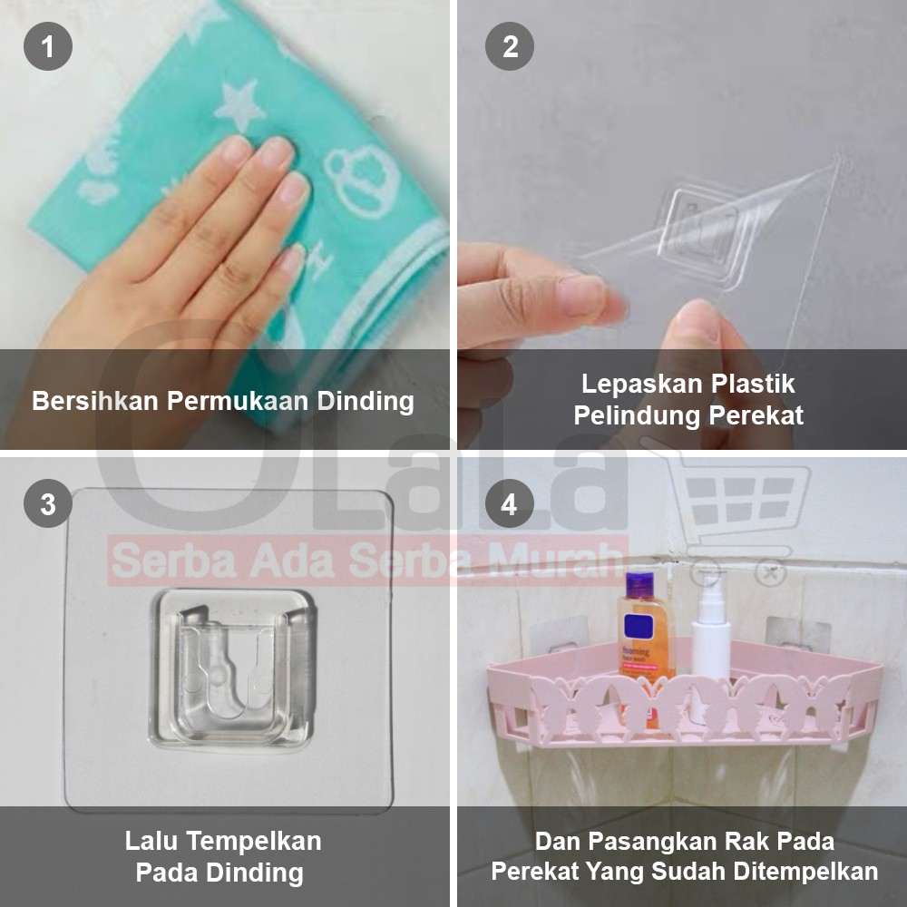 Rak Tempel (utk disudut) / Rak multifungsi OLL-624