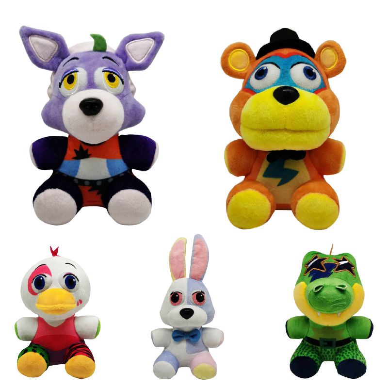 5Styles FNAF Breach Plush Toys Five Nights At Freddy's Security Stuffed Animal Foxy Doll