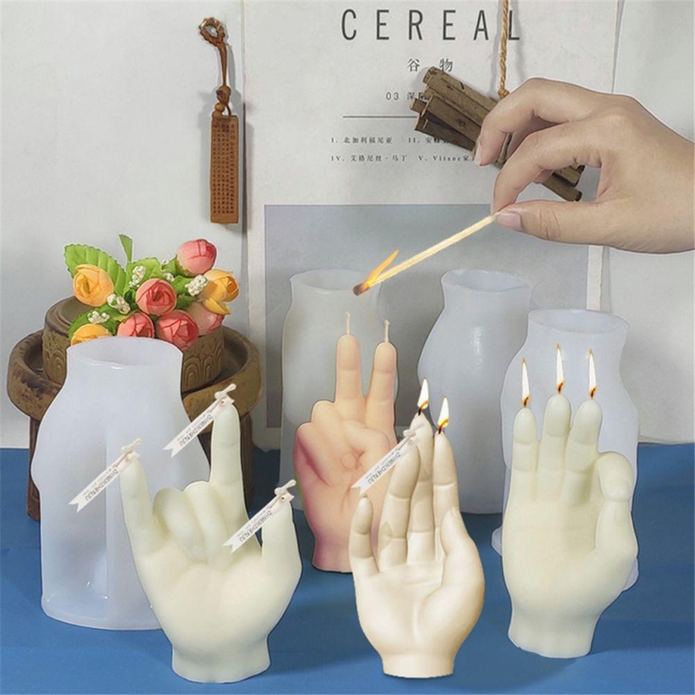 R-flower Resin Mold Kreatif Untuk Plester Sabun Gerakan Aromaterapi Plester Tangan Lilin Mold