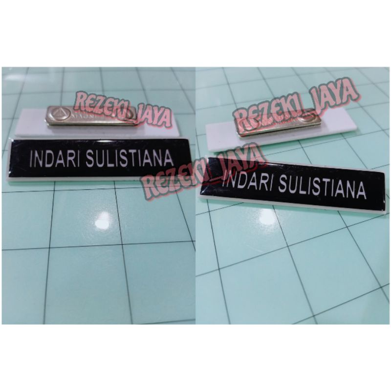 

Name Tag Magnet Papan Nama Dada 2cm x 8cm Akrilik Tebal 2mm Magnet Custom Name Tag Nama Dada Magnet Resin