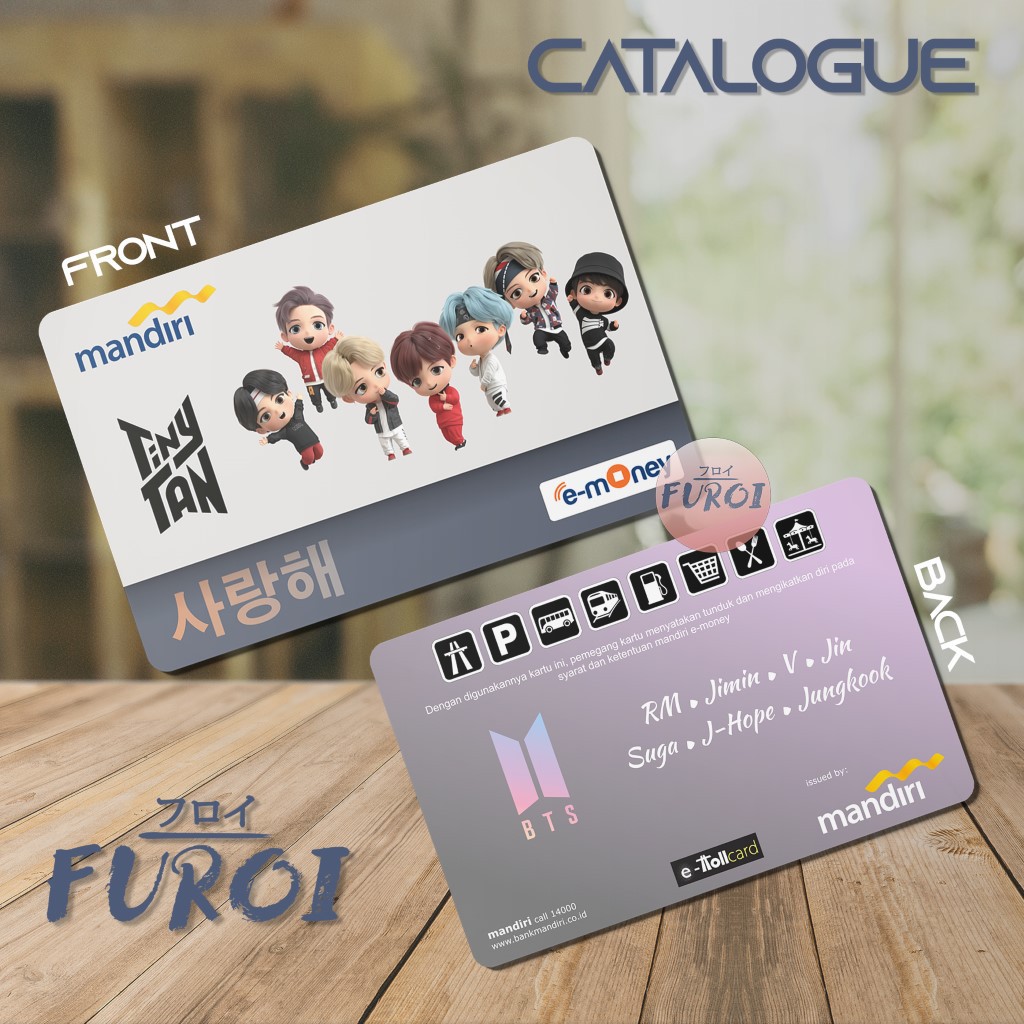 Kartu Flazz BCA | Kartu Emoney Mandiri | BTS Tiny Tan All 2