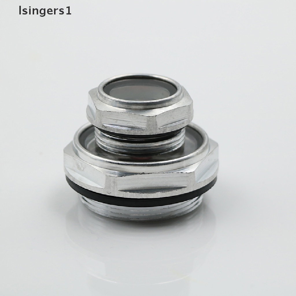 [lsingers1] 16mm-48mm male threaded metal air compressor oil level sight glass Boutique