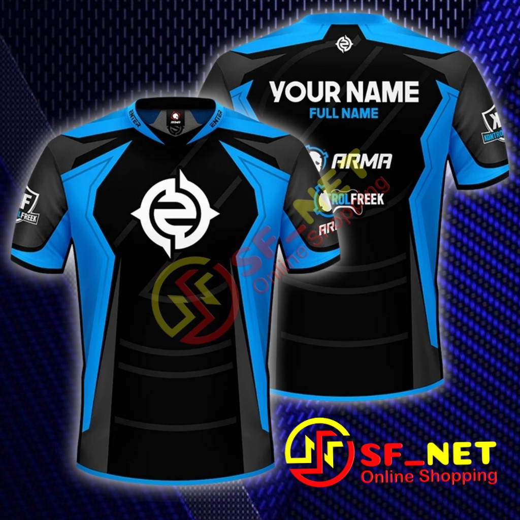 Jersey Baju Game Esport Pubg Freefire Ff Mobile Legend Ml Custom Nama Logo Team Dan Guild Shopee Indonesia