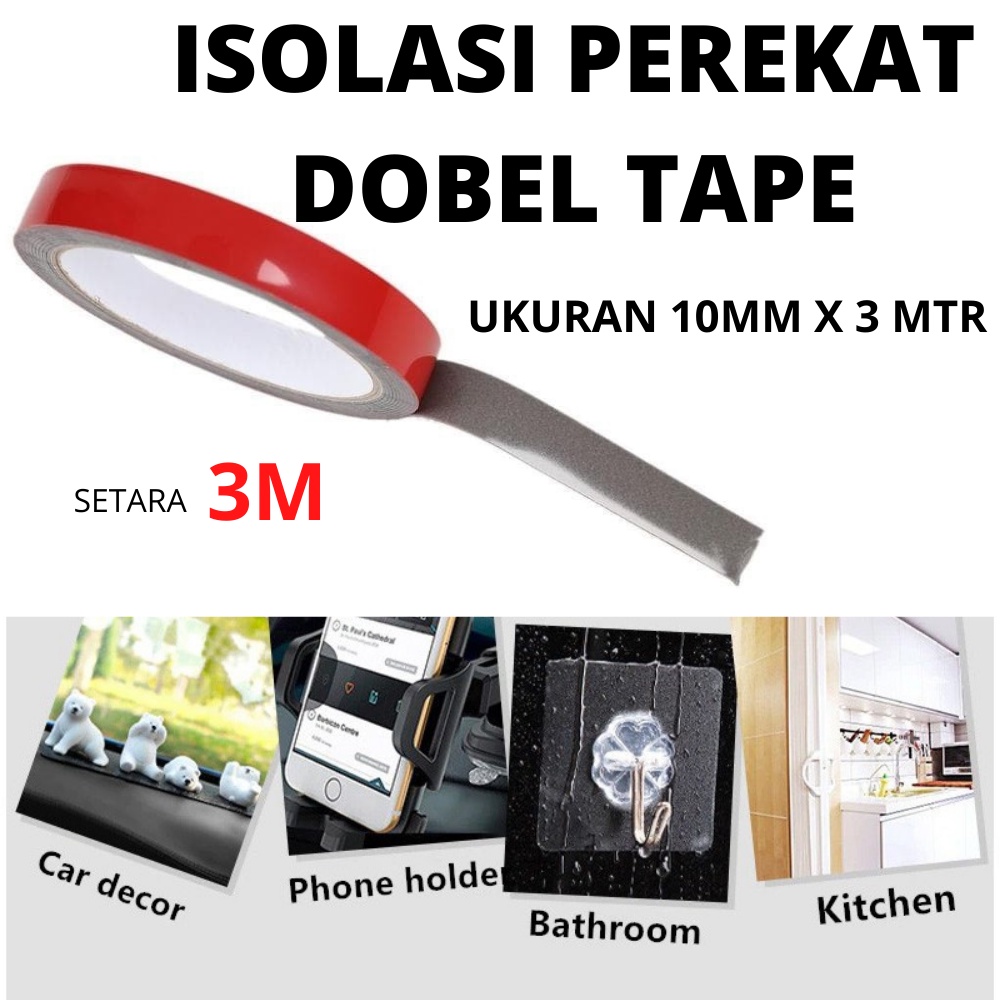 

ISOLASI PEREKAT BOLAK BALIK DOBEL DOUBLE TAPE FOAM SETARA 3M 10MM 1CM PANJANG 3 METER LEBAR 10MM KUALITAS PEREKAT SETARA 3M BISA DIGUNAKAN UNTUK BERBAGAI MACAM KEPERLUAN