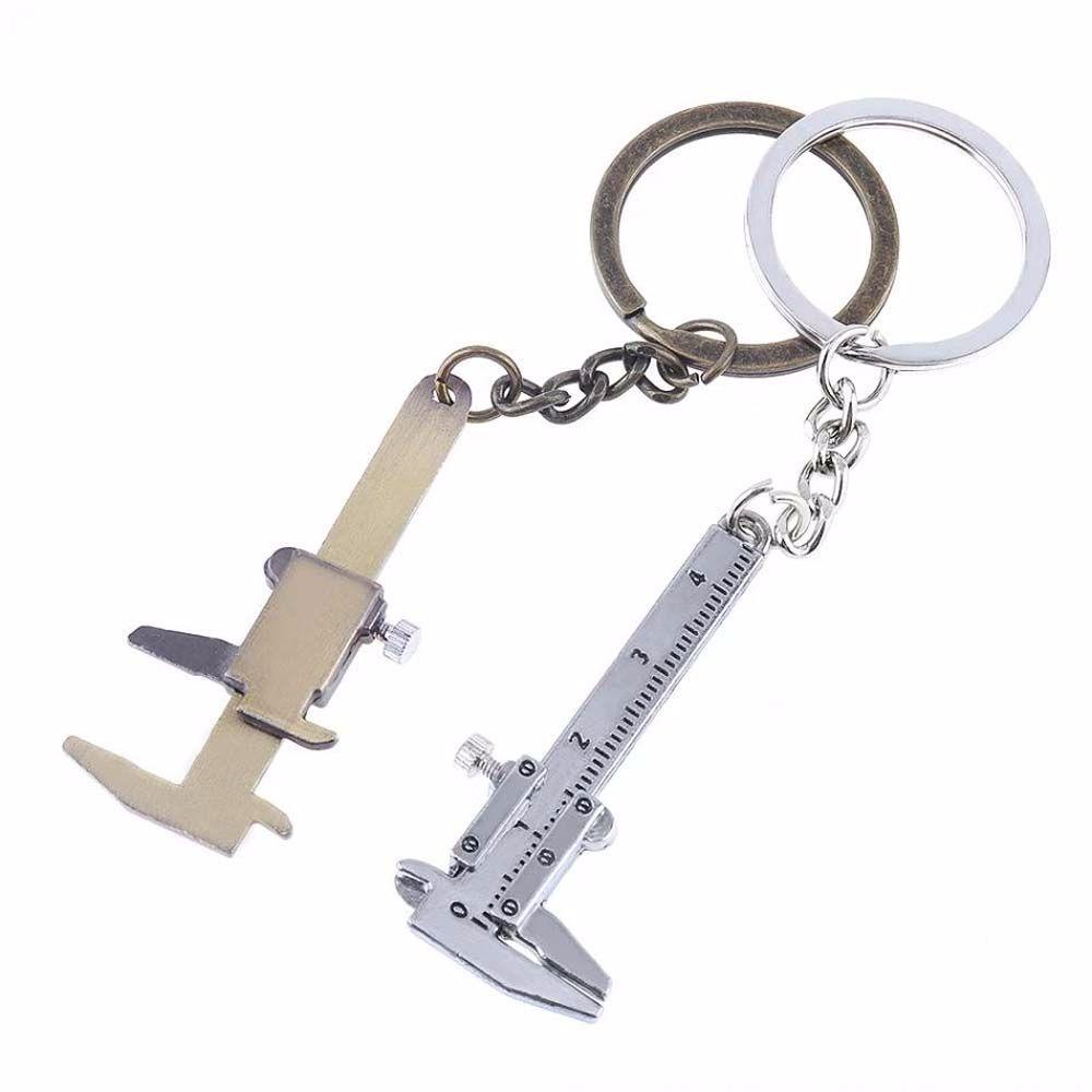 QUINTON Vernier Caliper Keychain Portable Mobile Subsection Pendant Gadget Car Keychain Penggaris Mini Vernier Caliper Pengukur Pengukur