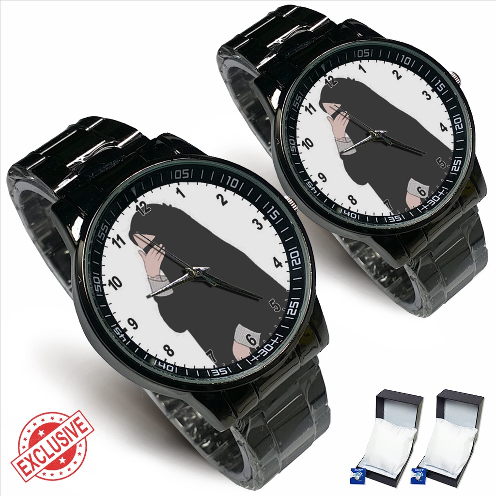 Jam Tangan Rantai Couple HIJAB MOTIF - 1 (Nice)