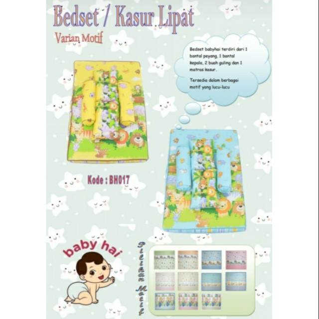 SALE!!!! - Bedset Baby Hai - Matras Bayi Babyhai - Bantal Bayi Babyhai