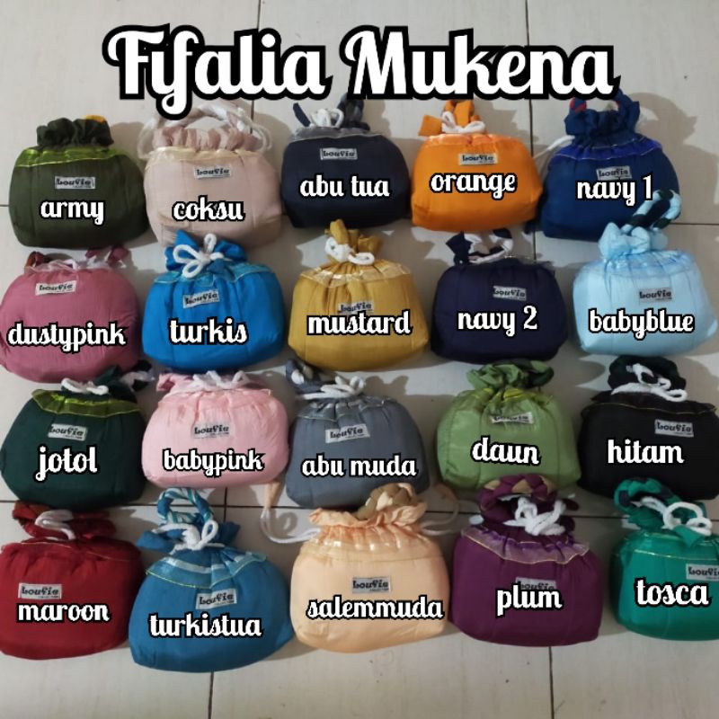 loufie collection mukena parasut dewasa tebal mukenah parasit travelling