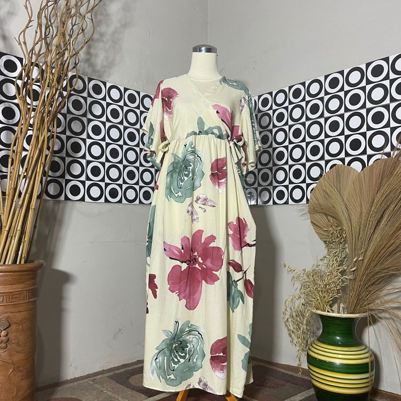 BESTSELLER DASTER KIMONO LENGAN LONCENG RAYON PREMIUM LD 120 PB 125 BUSUI FRIENDLY-Motif 9