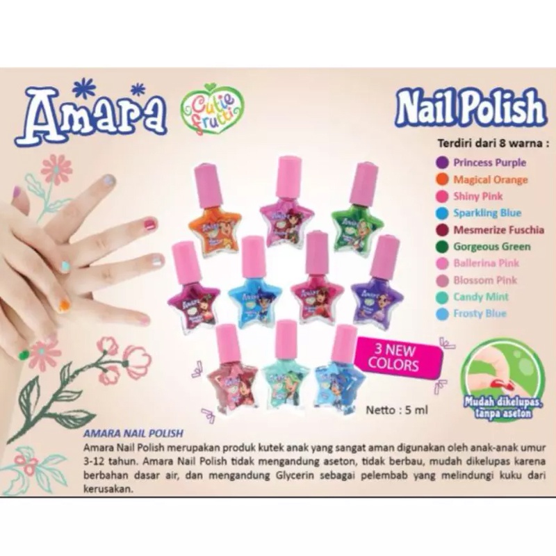 Amara Nail Polish Kutek Anak - 5ml