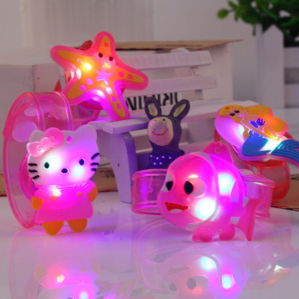 COD Gelang tangan anak Mainan Gelang Kartun Dengan Lampu COD Gelang tangan anak Mainan Gelang Kartun Dengan Lampu