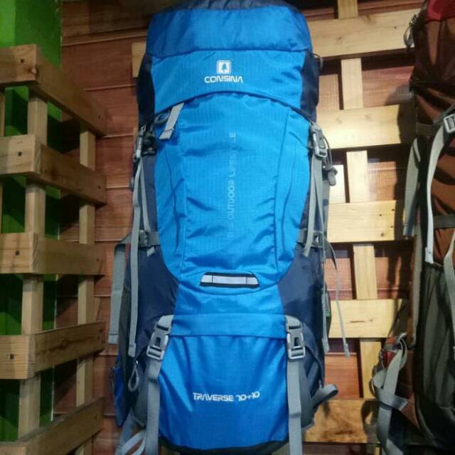 Tas gunung Consina traverse 70+10 liter original