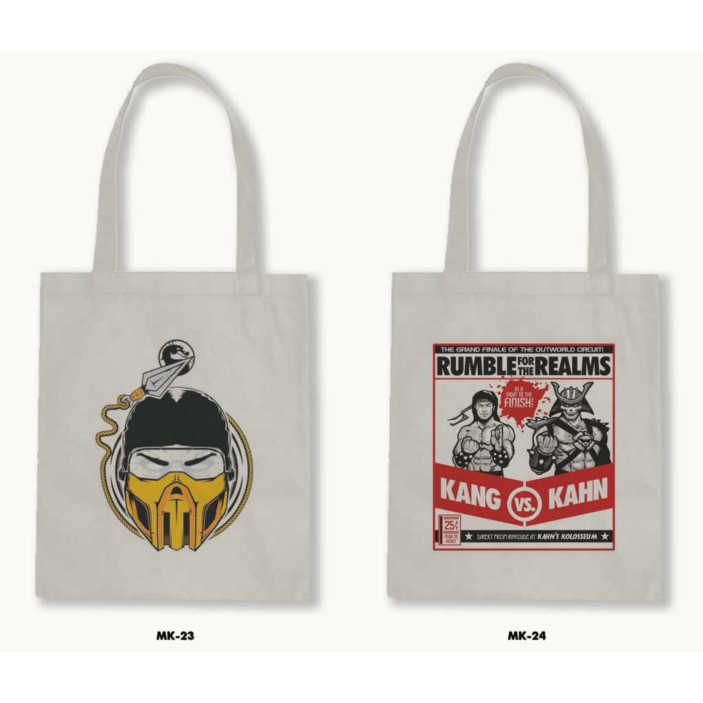 TOTE BAG BLACU - MORTAL KOMBAT .02