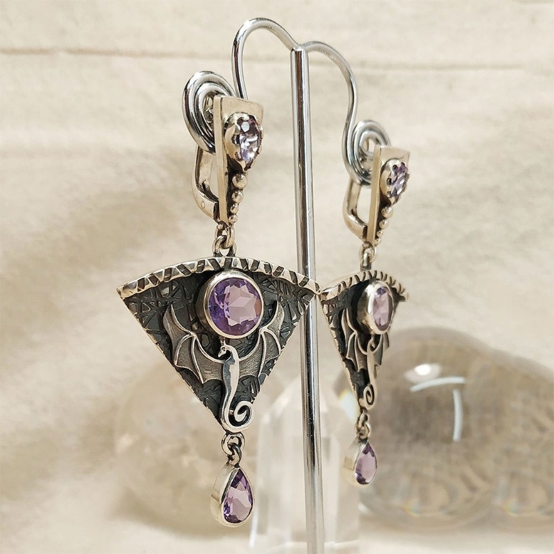 Anting Handmade Bentuk Geometris Bahan Logam Untuk Wanita