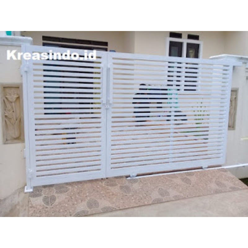 Jual pembuat pagar garasi harga per meter pake besi holo | Shopee Indonesia