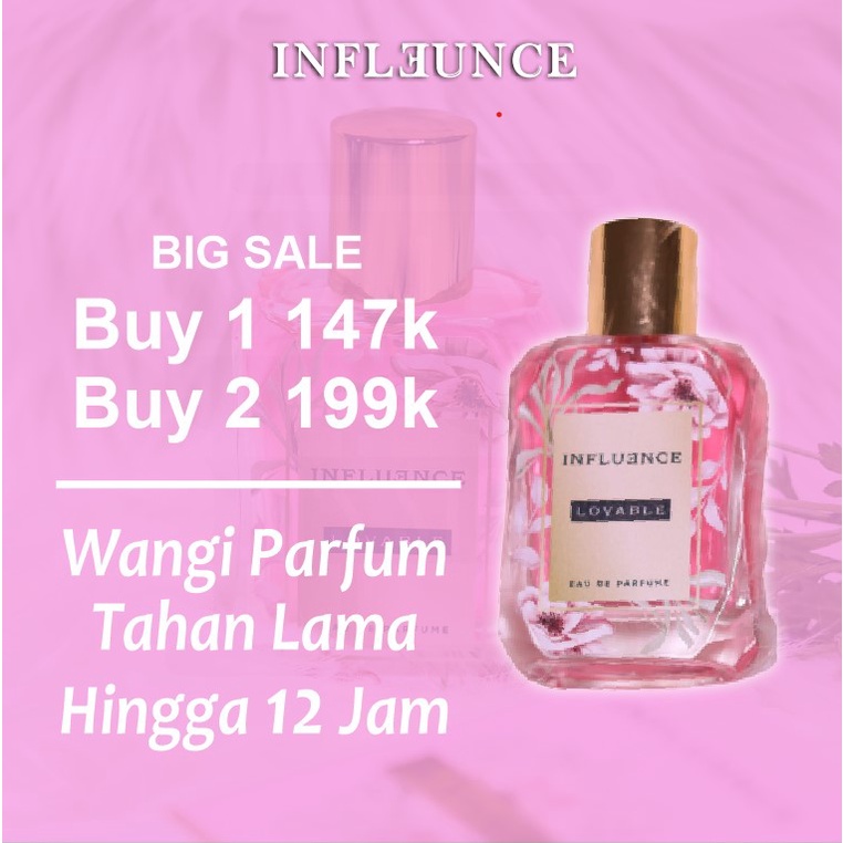 Parfum Influence Lovable Edp Original 50ml Wangi Tahan 12 JAM ORIGINAL