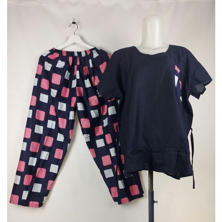 SETCEL JUMBO REMPEL XXL/SETELAN CELANA PANJANG XXL/SET BABBYDOLL XXL/PIYAMA XXL/BAJU TIDUR-G32