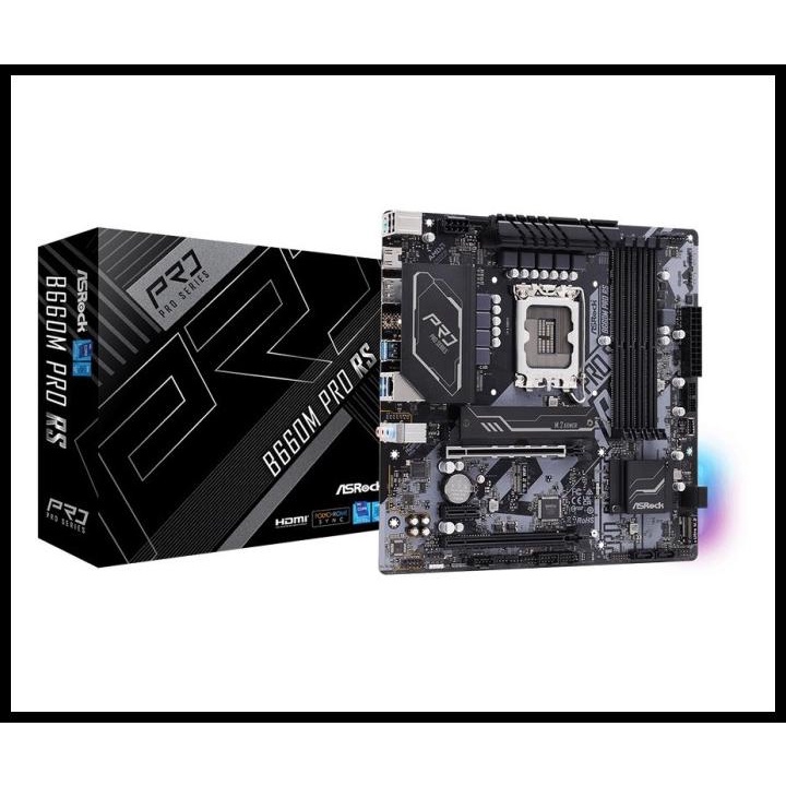 Asrock B660M Pro Rs ( Lga1700 / B660 / Ddr4 ) Terbaru