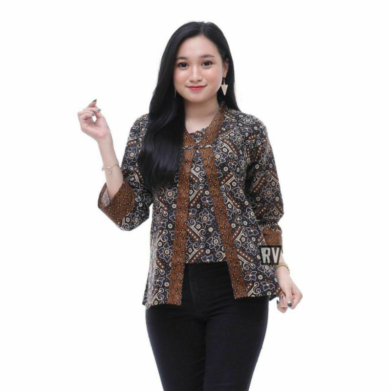 Atasan Batik Wanita PPBTK07 Modern Batik murah Cassual Atasanbatik Wanitabatik /Atasanwanita...-Mataram ht