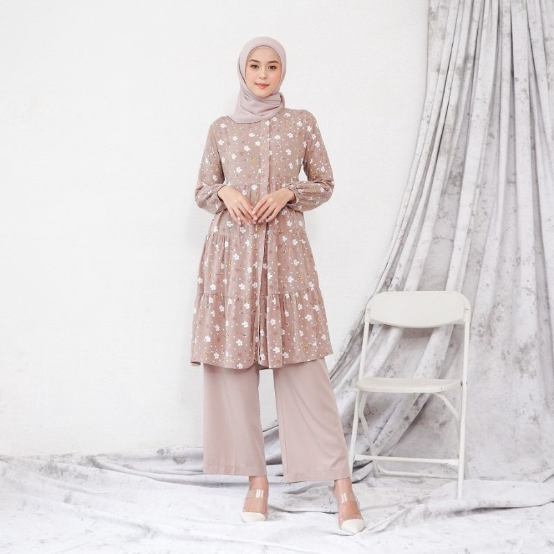 Le Khari Tunik Andin rayon Busui Size S - XL