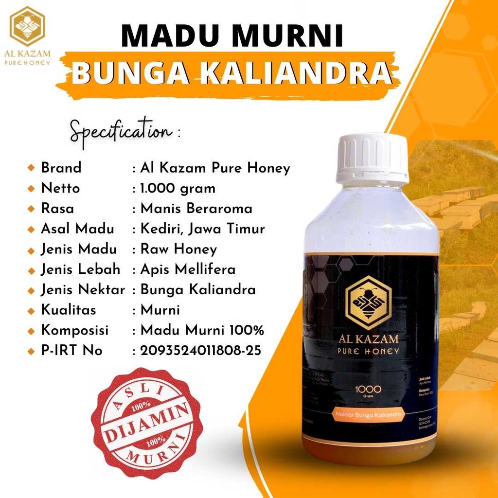 

Korzaln Madu Kaliandra Gunung Wilis Kediri Asli Murni 1Kg