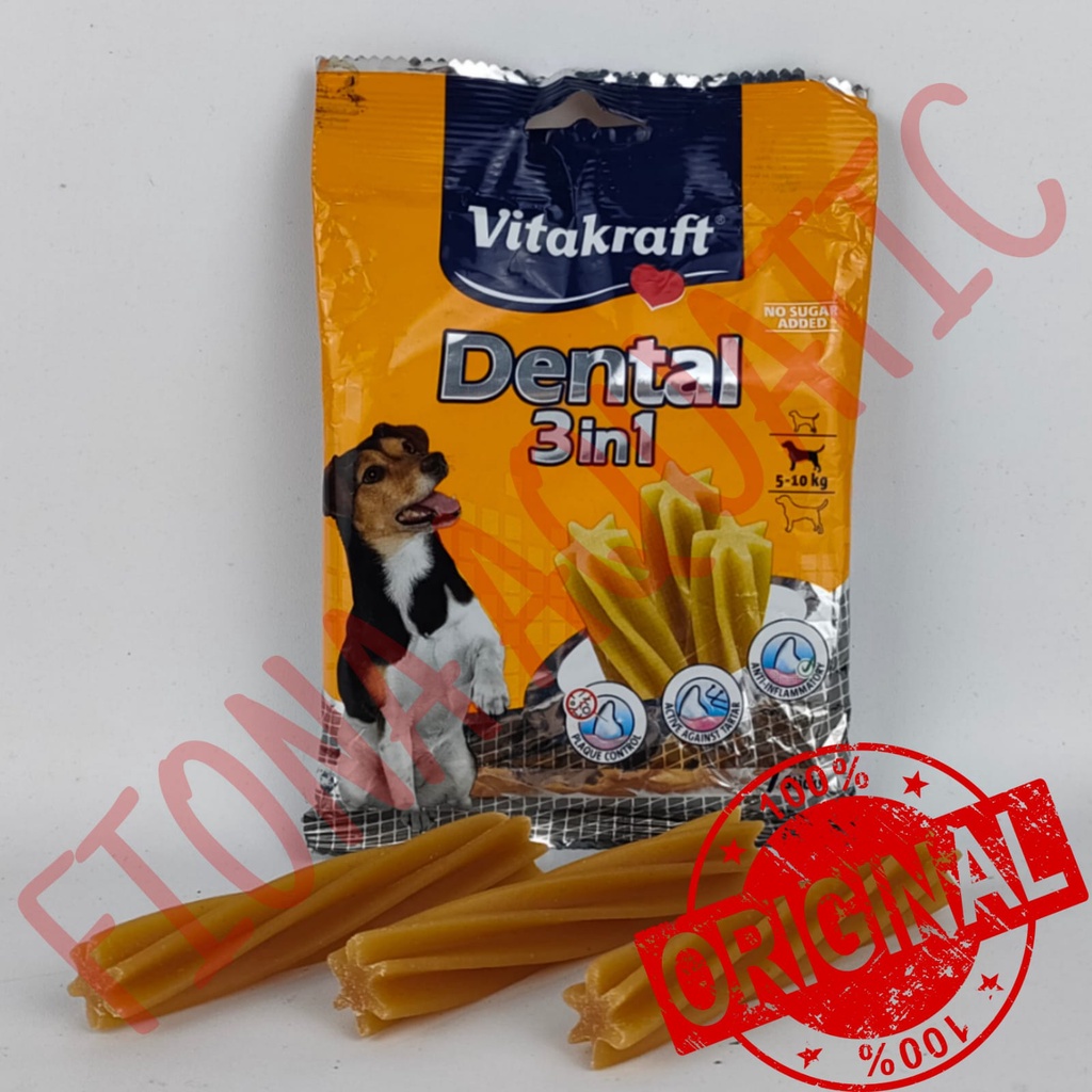 ( 1 PCS ) VITAKRAFT DENTAL STICK SMALL / MAKANAN ANJING DENTAL STICK