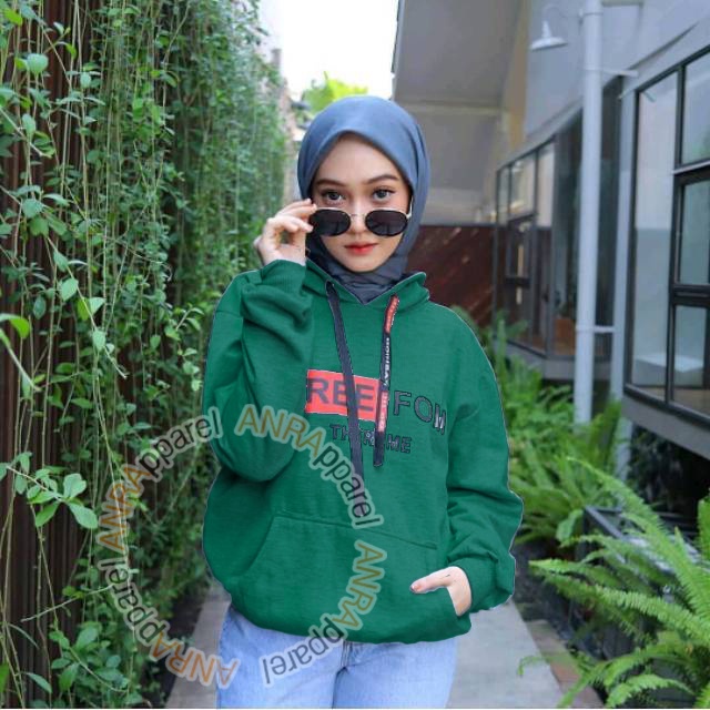 FREEFOM Sweater Hoodie FreeFOM Wanita | Sweater Korean Modis Cewek Fleece