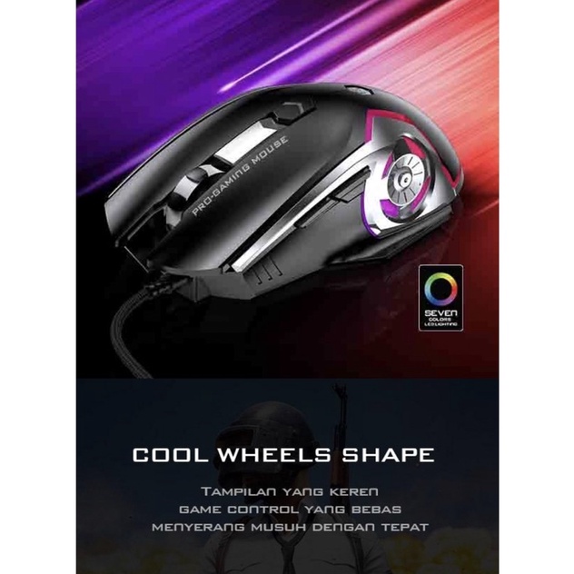 mouse black gamen gm 1200 RGB lightning effect 3200 DPI