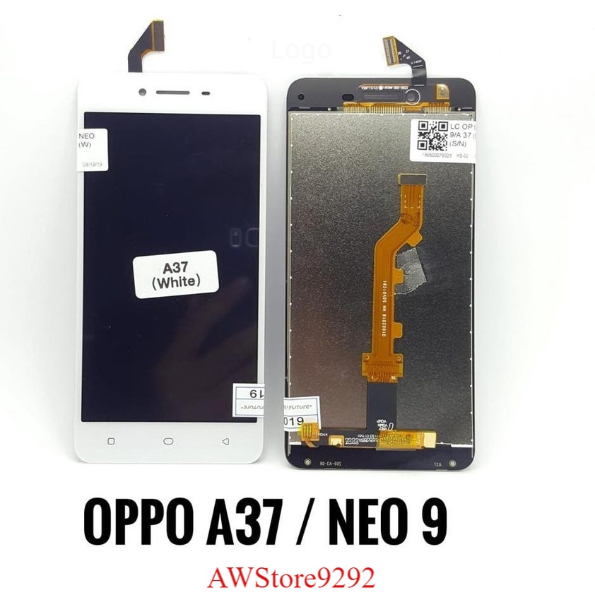 Layar Screen LCD TS Touchscreen Fullset OPPO A37 NEO 9 - Black White