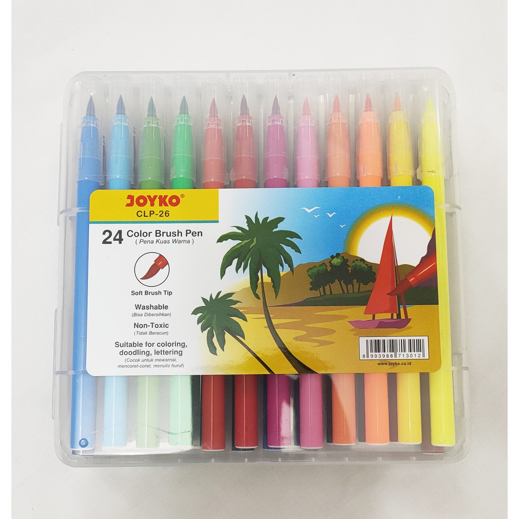 

BRUSH PEN WARNA / COLOR JOYKO CLP - 26 24 WARNA
