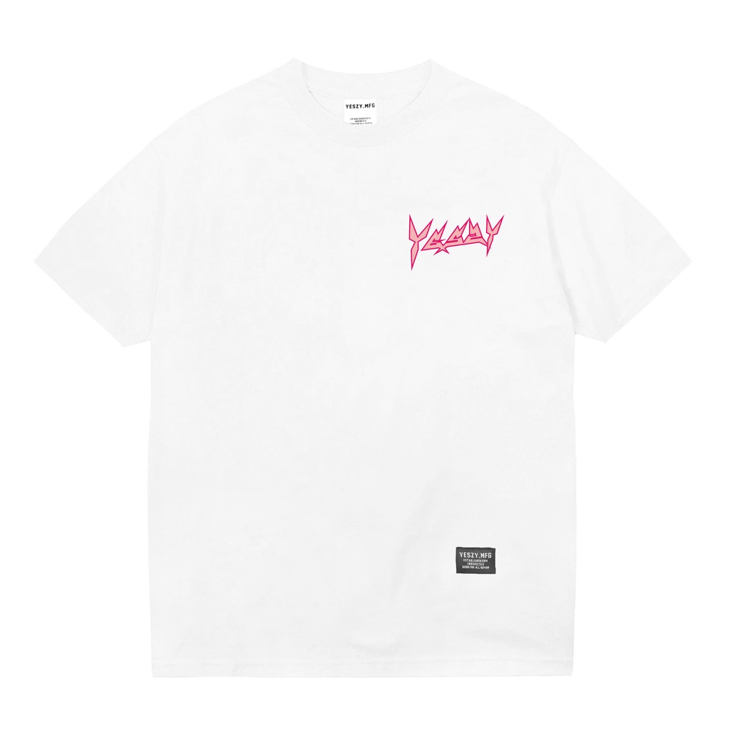 YESZY.MFG Tshirt White Remix Small F. Magenta