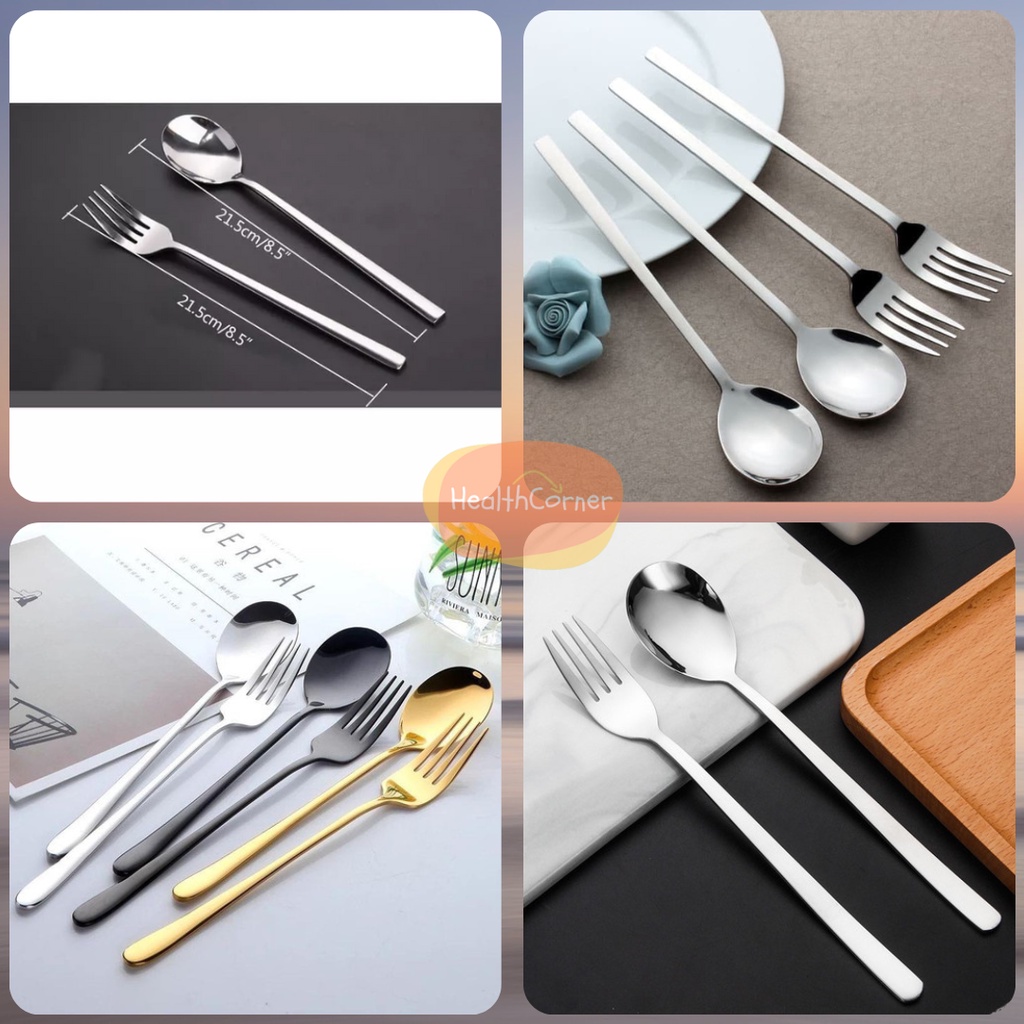 Set Sendok Garpu Sujeo Korea Stainless Steel - Spoon n Fork Korean