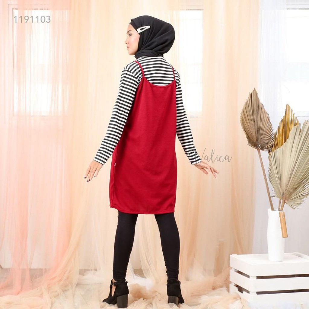 (COD) Daily Things Tunik Salur Kodok Fit XL Lingkar Dada 98cm